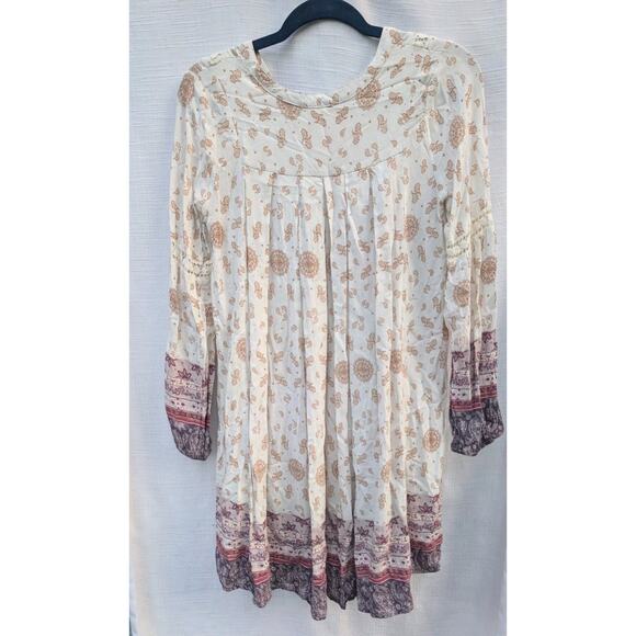 Altar’d State Womens Floral Paisley Dress Sz Small Whimsical Boho Peasant Lace - Picture 3 of 6